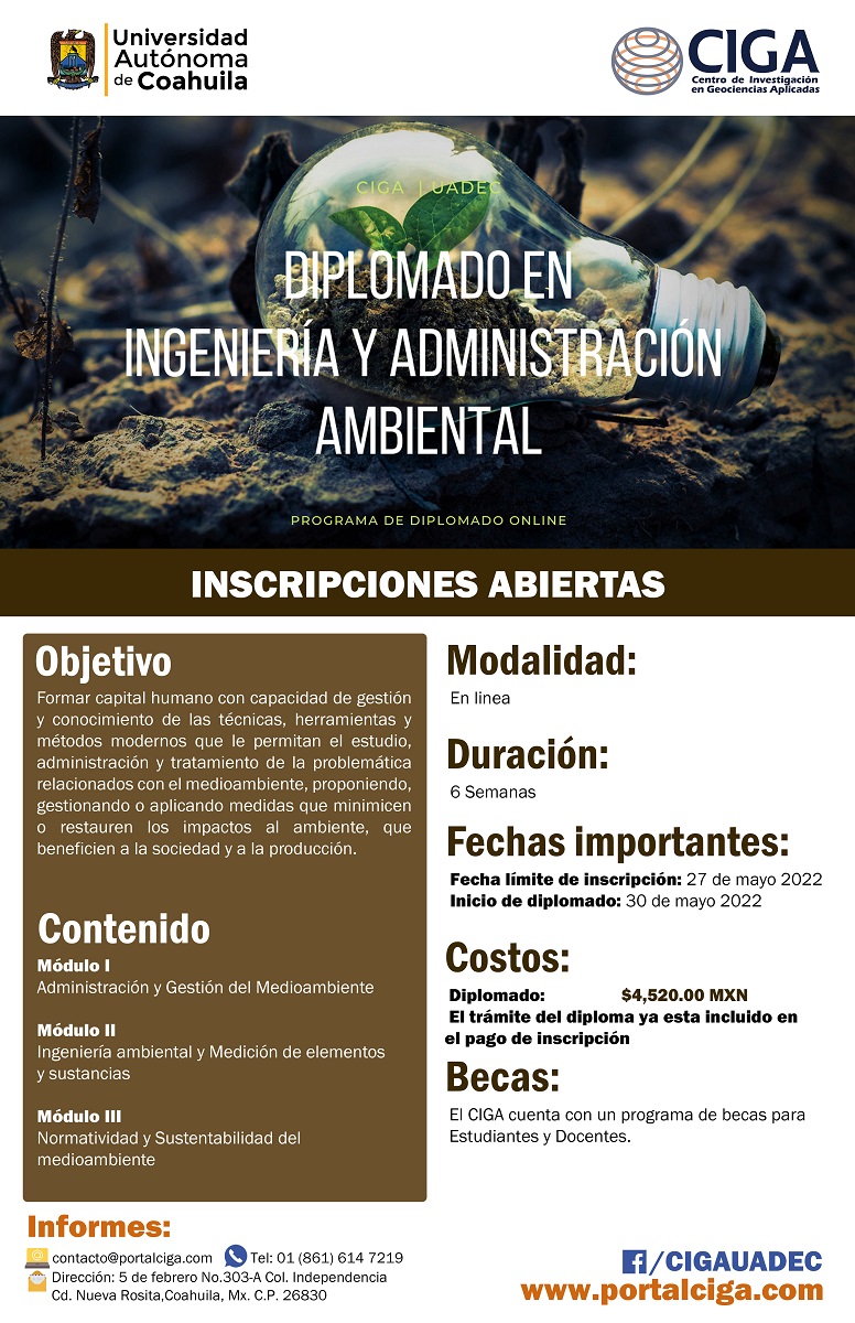 Poster informativo de inscripción.