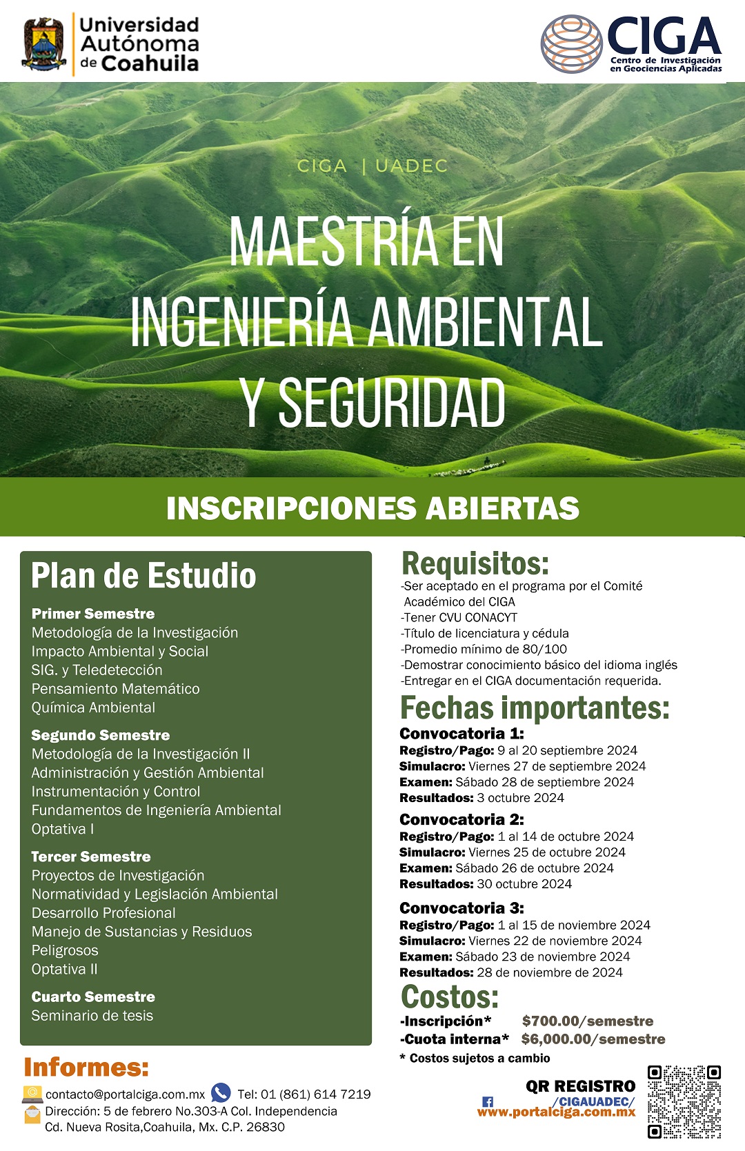 Poster informativo de Maestría.